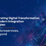 Digital globe with connected networks illustrating modern integration strategies like APIs, microservices and advanced digital transformation techniques